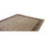 Tapis beige et noir noué à la main de haute qualité