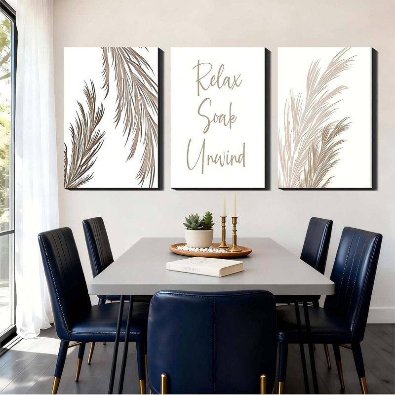 3 Piece Wrapped Canvas Wall Art