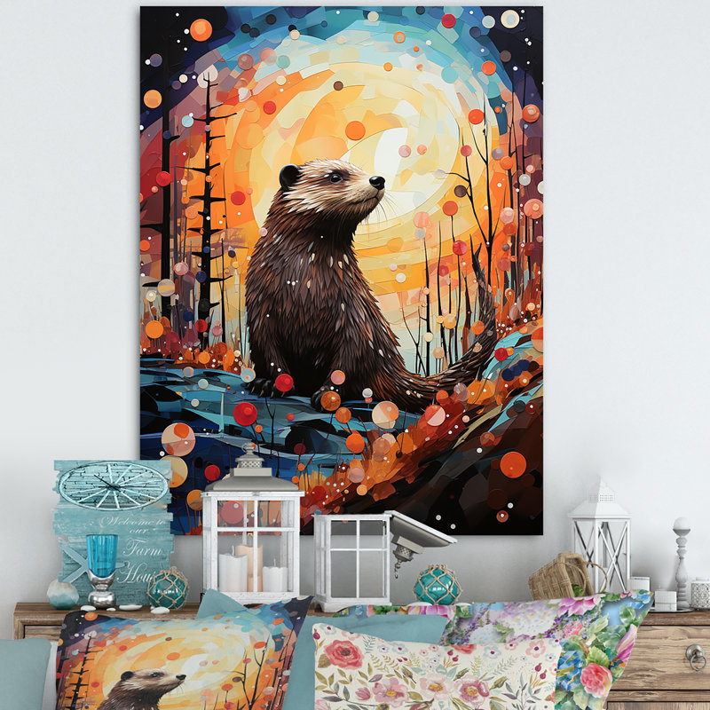 «Fantasy Beaver Timberland», reproduction sur toile, H 20 po x l 12 po x P 1 po, Toile tendue