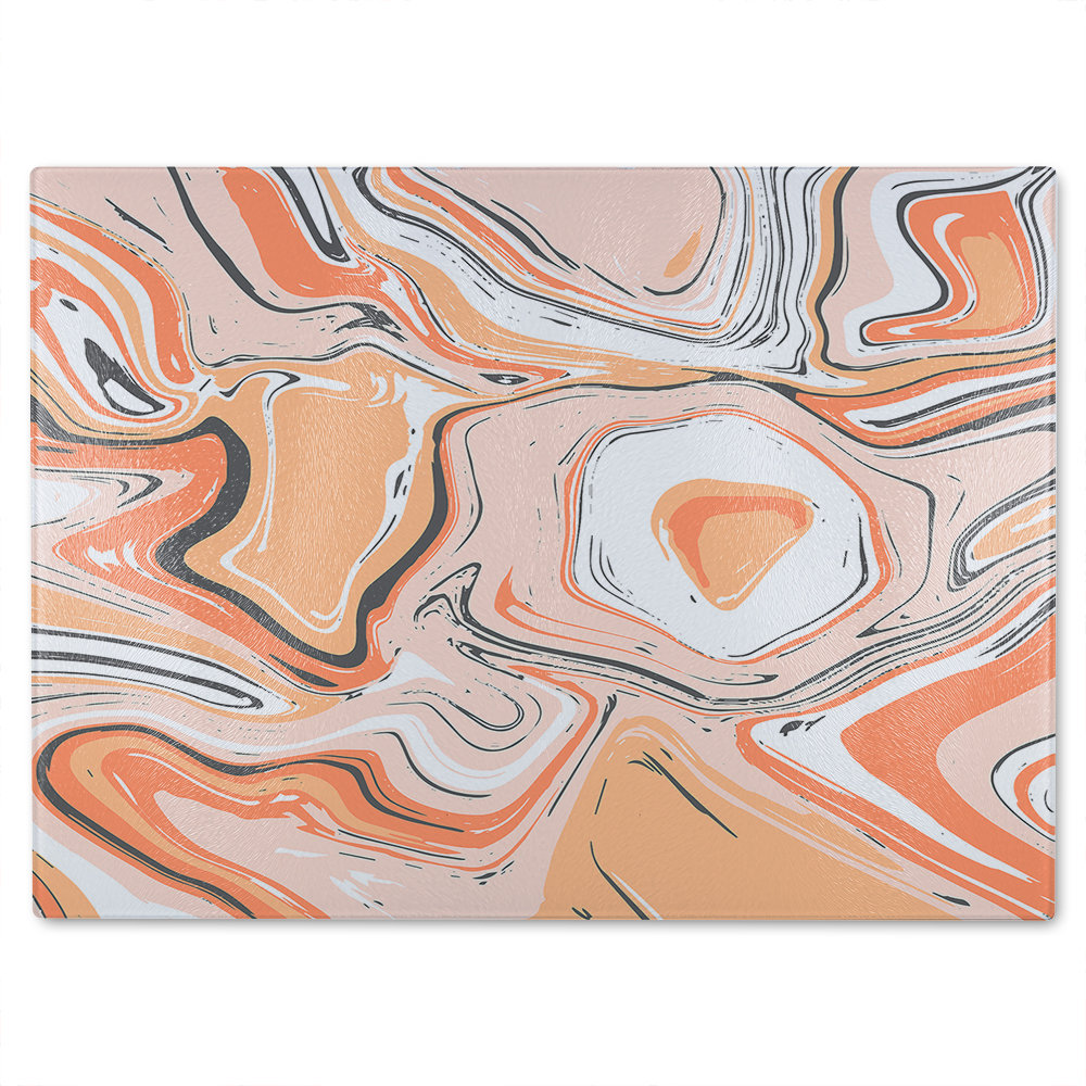 Marble Glass Chopping Board