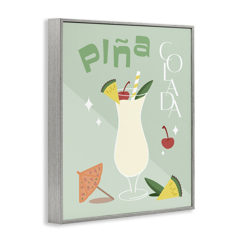 Pina Colada, art de la giclée par Anna Quach, Estampe numérique Farmhouse, H 14 po x l 11 po