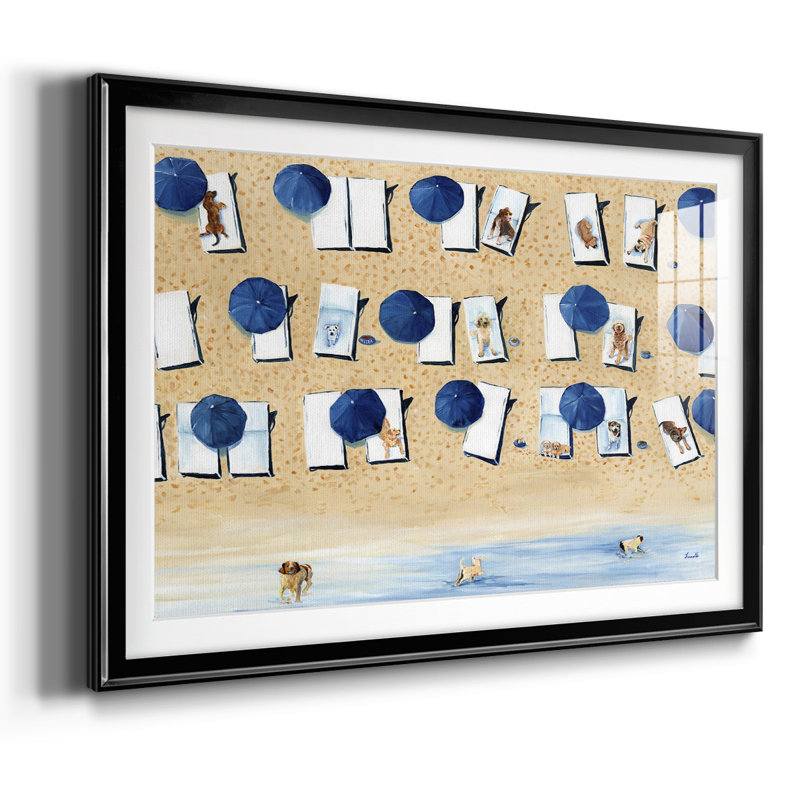 Chiens autorisés, impression sur papier, H 19 po x l 27 po x P 1,5 po, Noir