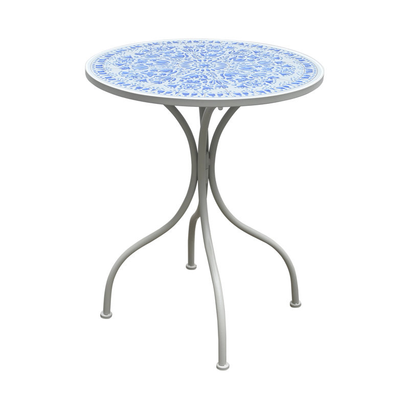 Table d'appoint d'extérieur avec plateau en céramique