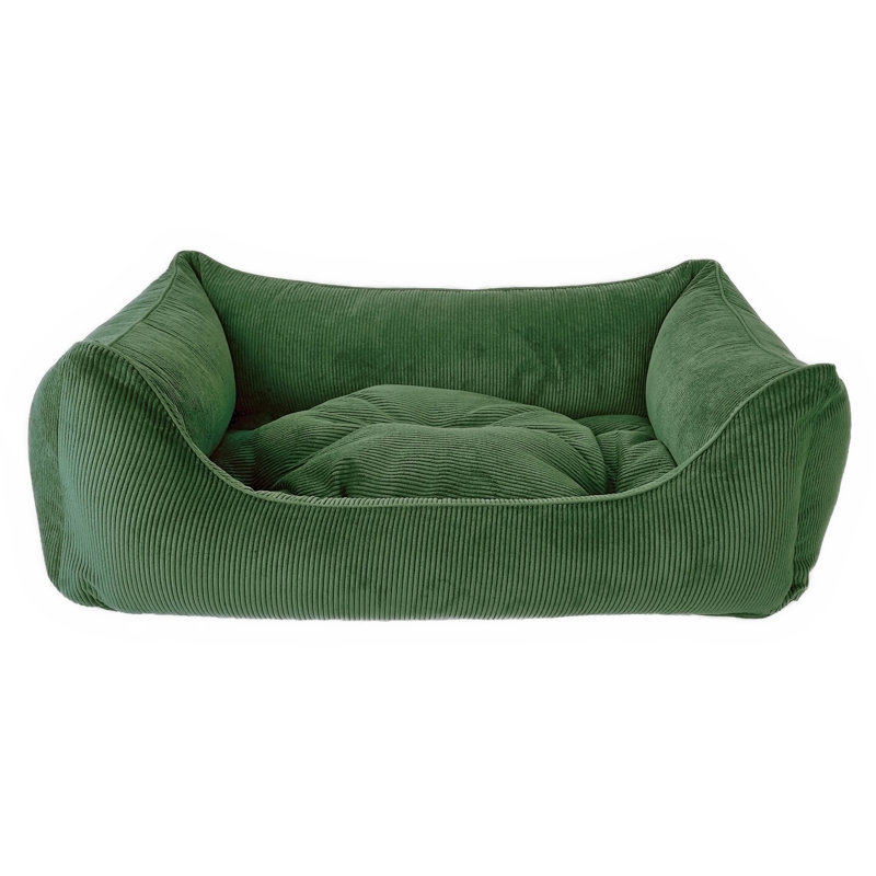 Orthopedic Polyester Pet Bed, Large (90cm W x 60cm D x 30cm H), Green