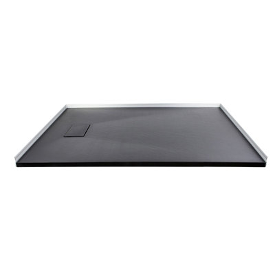 Transolid Trimslate 60-in x 32-in Zero Threshold Tub Replacement Shower Base with End Drain