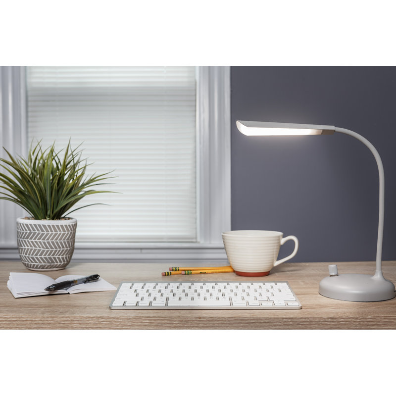 Sokol Adjustable Metal Desk Lamp, Gray