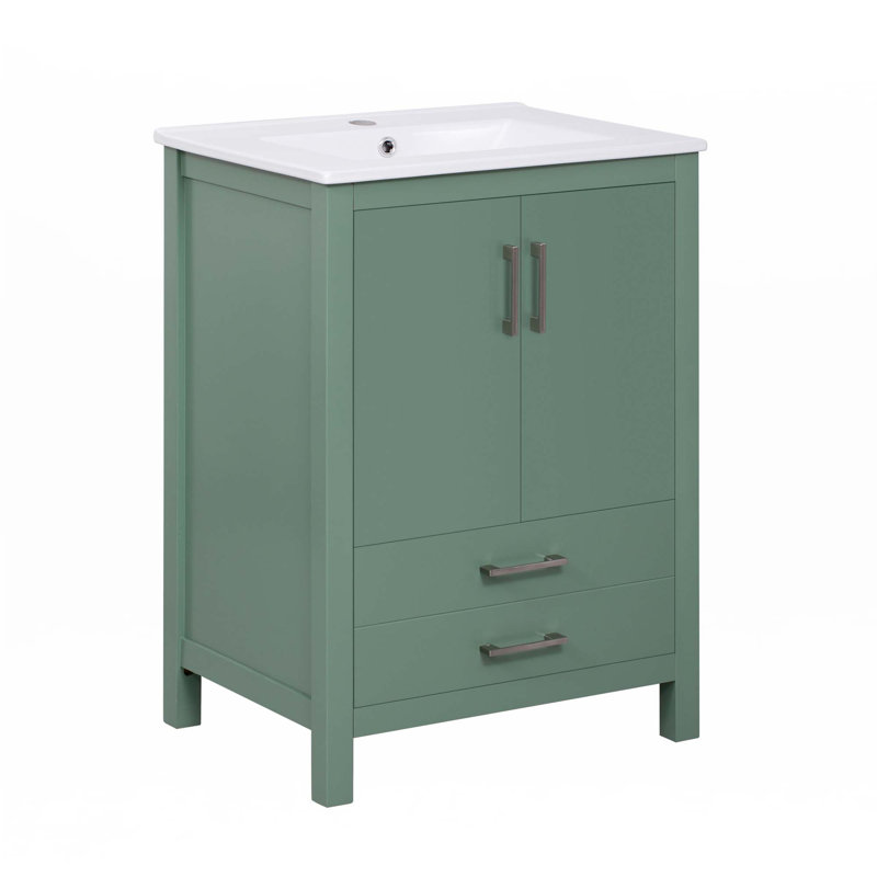 Meuble-lavabo 24 po avec lavabo en céramique