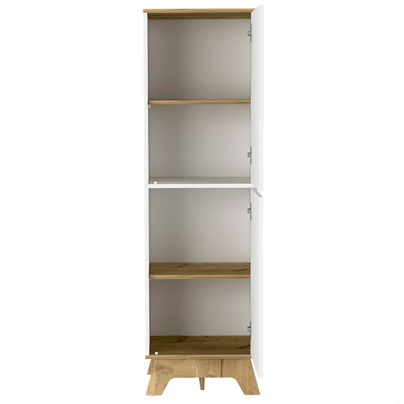 Armoire à rangement multiple H 59 po, deux portes, quatre tablettes internes