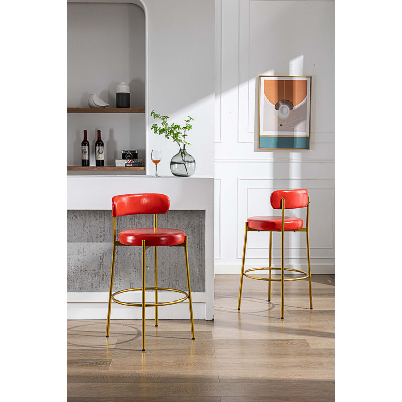 Tabouret 29,13 po, Rouge
