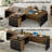 63 Inch L-Shaped Executive Desk Set With Side Table, Industrial Modern Wood Office Desk with 3 Drawers, Built-in Cable Management & Power Outlet, Real Wood Finish, Reversible Left/Right Return Home Workstation