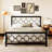 Bloneva Metal Open-Frame Bed-94917218-94917216