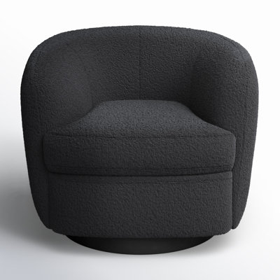 Marcy Upholstered Swivel Barrel Chair
