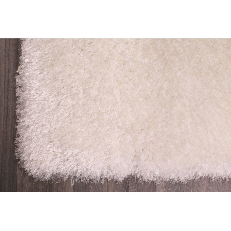 Eunice Solid Colour Shag Area Rug, Rectangle 160 x 230cm