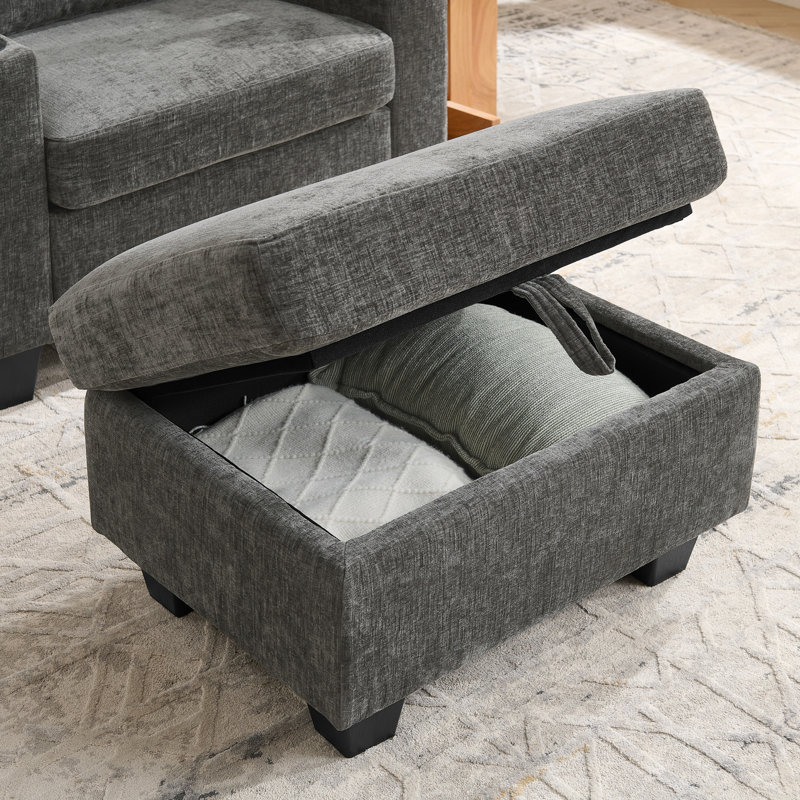 Fauteuil de 37 po de qualité supérieure avec ports USB, Gris