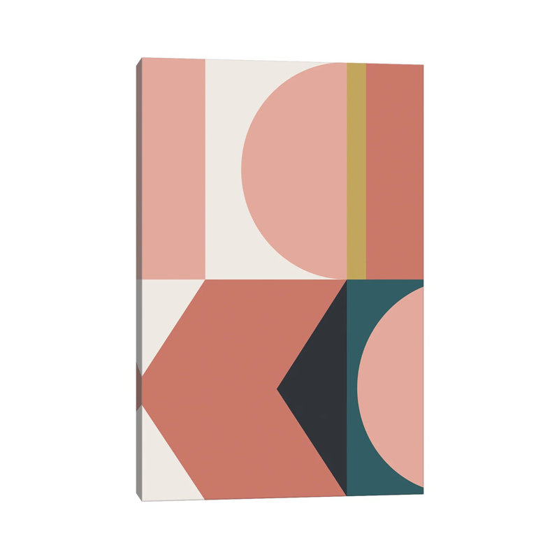 Maximalist Geometric II - Print on Canvas, 66.04 cm H x 45.72 cm W x 1.91 cm D, Wrapped Canvas