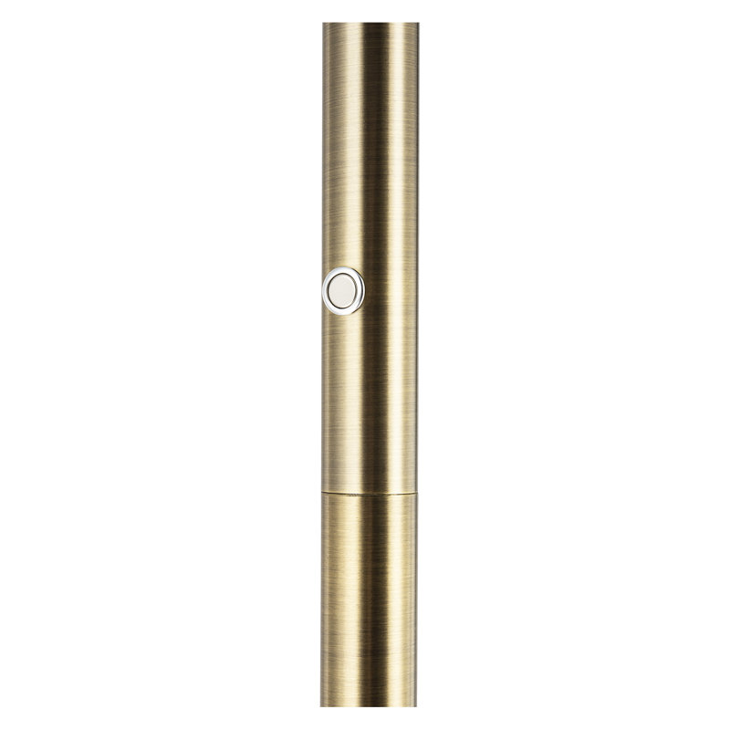180cm LED Traditional Floor Lamp, Antique Brass, Gold