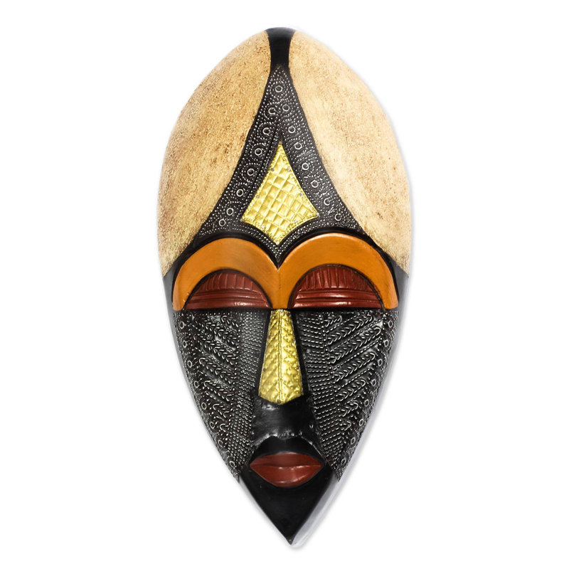 Masque de bois africain très grand de l’Afrique Bungalow Rose