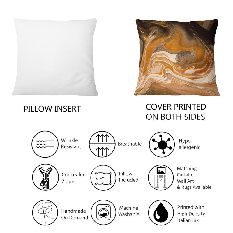 Coussin Nature Marble In Earth Tonesth