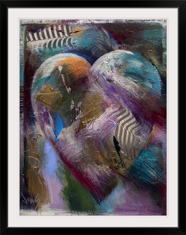 «Love» par Odum, impression, H 36 po x l 27 po x P 1,5 po, Toile