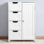 Armoire de rangement moderne pour salle de bain blanche