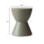 Table d'appoint en sablier de 14 po de large avec plateau rond Sherburn - table d'appoint intérieure / extérieure pour patio, salon ou chambre à coucher-217644825