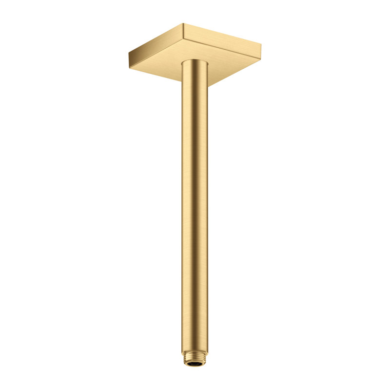 AXOR ShowerSolutions 12-Inch Extension Pipe for Ceiling Mount Shower Heads, Brushed Gold Optic