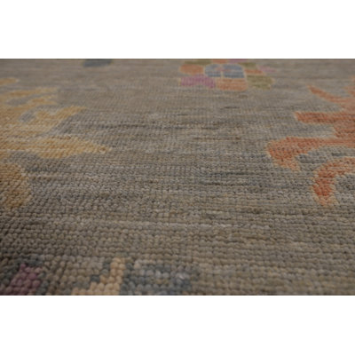 Vegetable Dye Oushak Turkish Large Rug 10x14