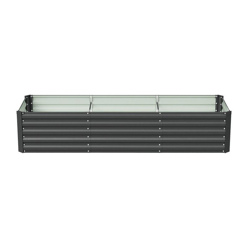 Planter Box, Black, 45cm H x 240cm W x 80cm D
