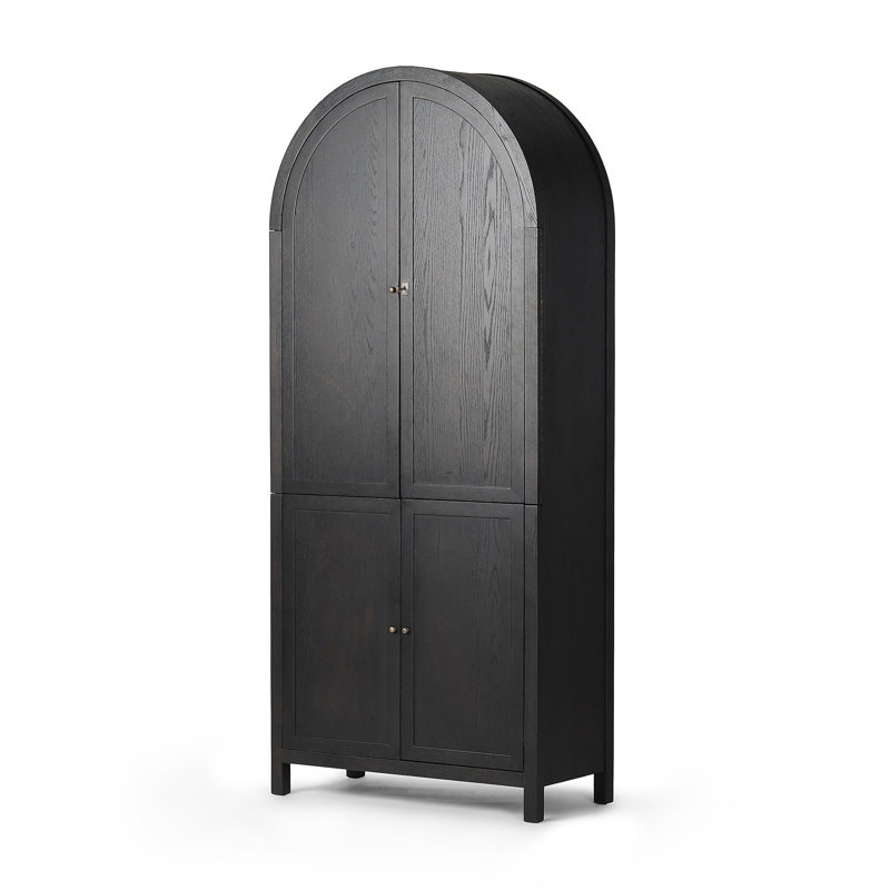 Darts Cabinet-Distressed Black Oak