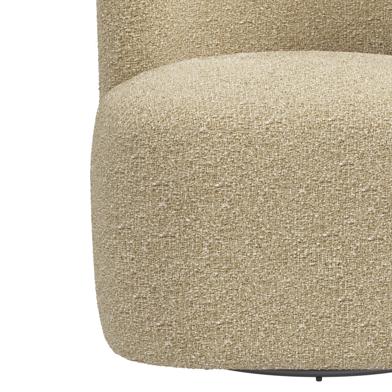 Chaise longue pivotante l 28 po Mariza, Bouclé chamois classique