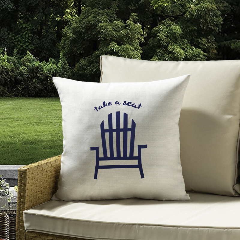 Housse de coussin d'extérieur seulement My Cottage Living - ensemble de 2, Bleu royal