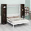 Lit escamotable mural Murphy avec portes de rangement-1166413735