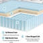 Matelas hybride ferme 12 po Pancratius King