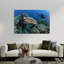 Tortue sous-marine et tortue de plongeur, impression d'art mural nature océan-1433475160