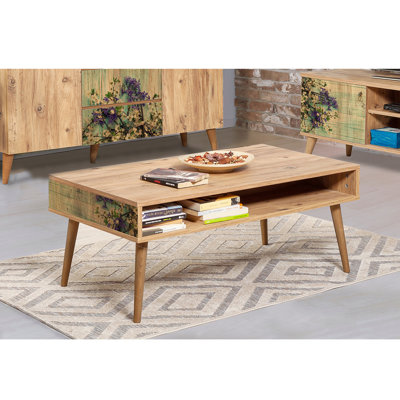 Bellomy Four Leg Coffee Table with Storage