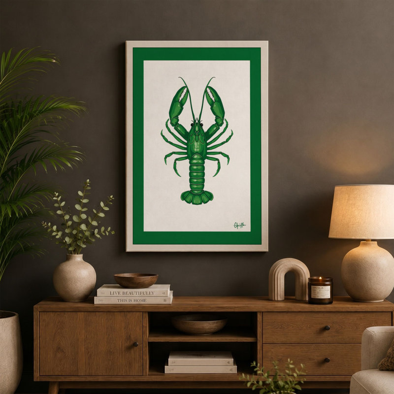 Print, 24x16 - 61.0 x 40.6 cm, Teal Border