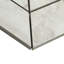 Carreau de mosaïque en porcelaine à motif de chevrons en porcelaine 3 po x 6 po