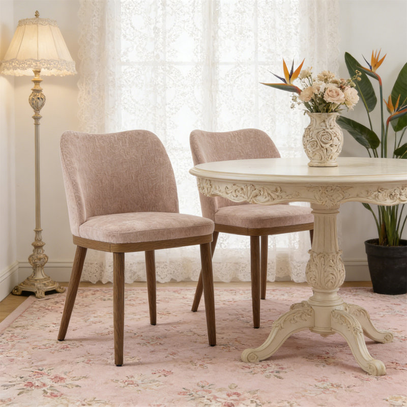 Chaise de salle à manger, Crème abricot