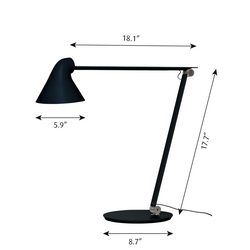 NJP LED Desk Table Lamp, Black