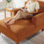 Chaise longue rembourrée avec dossier réglable-1382950355