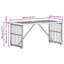 Rectangular Metal Outdoor Coffee Table , 80cm cm W 40cm cm D