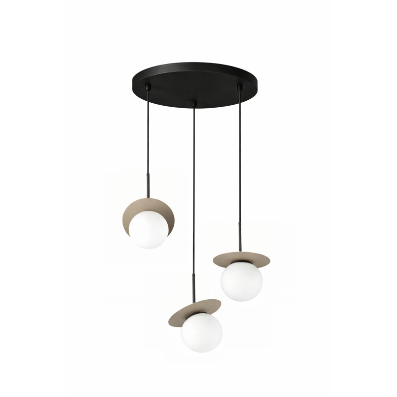 - Light Pendant, Black/Latte