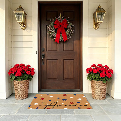 Tapis d'extérieur Scattered Star America Script