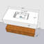 Ensemble de meuble-lavabo simple 39 po Alivn Sintered Stone