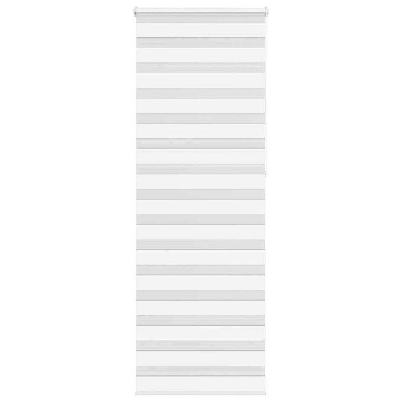 George Oliver Zebra Blind Polyester, White, 80cmW x 230cmL