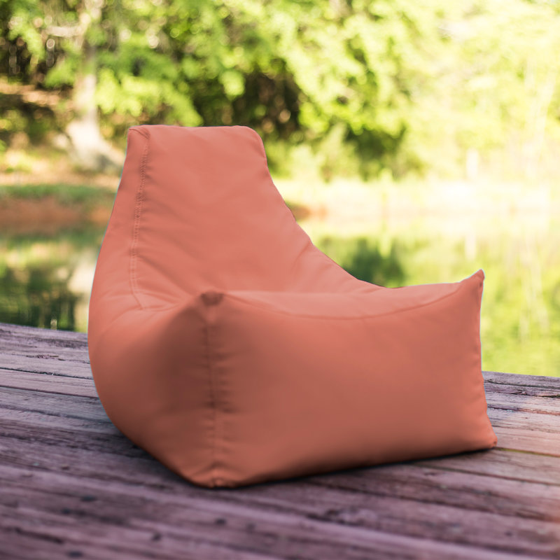 Juniper Jr Outdoor Kids Bean Bag Chair/ Childrens Garden Chair, Flamingo Sunbrella
