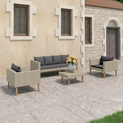 Dayamin 4 Piece Lounge Chair with Cushions by George Oliver