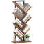 HOMCOM Tree Bookshelf Industrial Bookcase Steel Frame-241004201-256619806