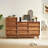 6 Drawer Double Dresser Features Vintage-Style And Bevel Design