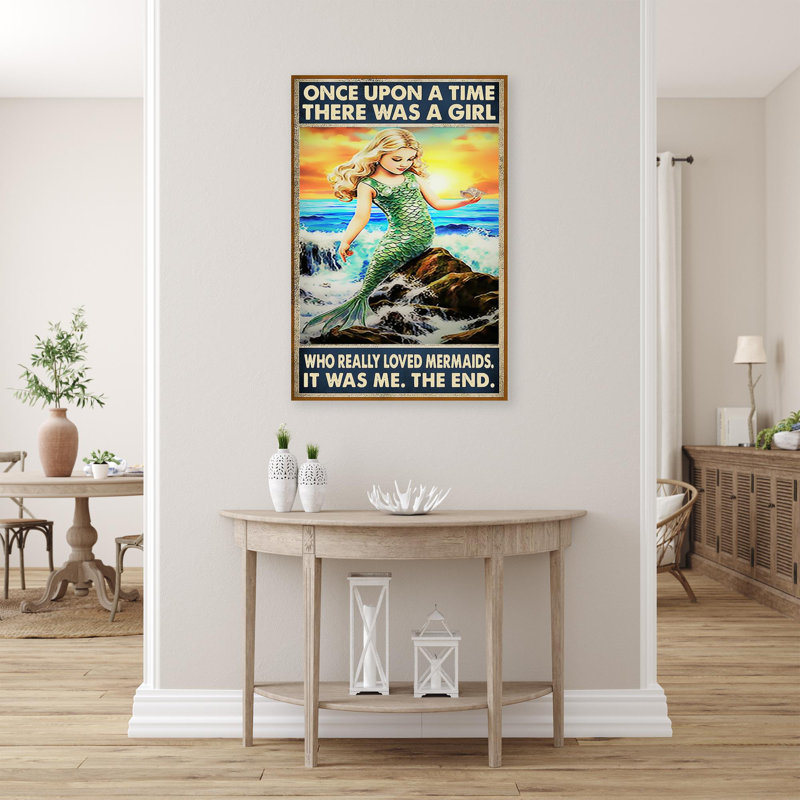 «Who Really Lived Mermaids», impression sur toile, H 20 po x l 16 po x P 1,25 po